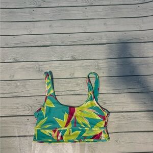 Old Navy Multicolor Tropical Swim Top